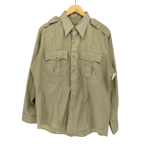 USA製 エポレット フラップポケット ミリタリー L/S シャツ メンズ