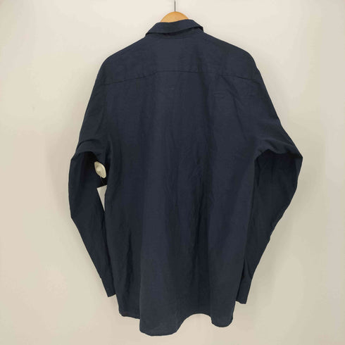 レッドキャップ RED KAP 企業ロゴ刺繍 星条旗プリント L/S ワーク シャツ メンズ import:L