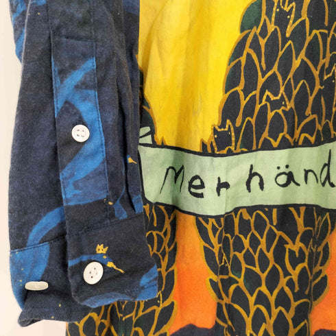 ツモリチサト TSUMORI CHISATO コラボ AW 総柄 シャツ ワンピース レディース FREE
