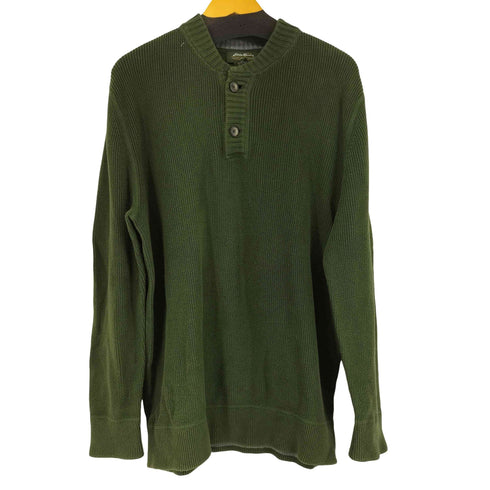 エディーバウアー Eddie Bauer ハーフボタンコットンニット メンズ JPN:L