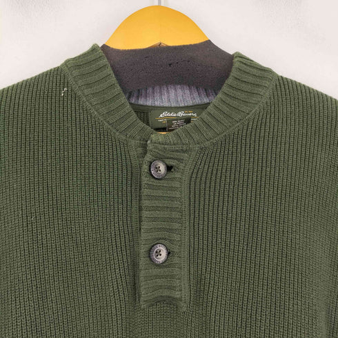 エディーバウアー Eddie Bauer ハーフボタンコットンニット メンズ JPN:L