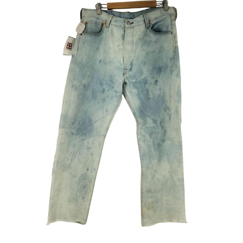リーバイス Levis 501 ストレートデニムパンツ ブリーチリメイク メンズ W38