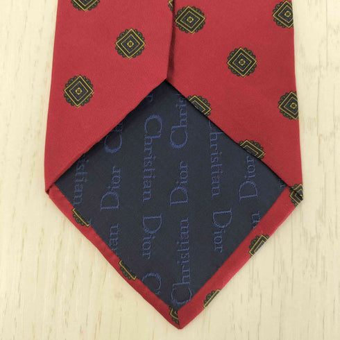 クリスチャンディオール Christian Dior MONSIEUR イタリア製 総柄 シルクネクタイ メンズ