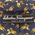 サルヴァトーレフェラガモ Salvatore Ferragamo イタリア製 犬 アニマル柄 シルクネクタイ メンズ