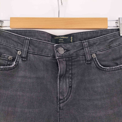 ドルチェアンドガッバーナ DOLCE&GABBANA ダメージ加工 スキニーデニムパンツ メンズ 44