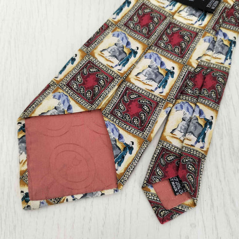 クリスチャンディオール Christian Dior MONSIEUR フランス製 総柄 シルクネクタイ メンズ