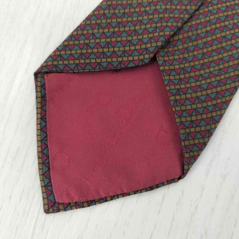 クリスチャンディオール Christian Dior MONSIEUR 総柄 シルクネクタイ メンズ