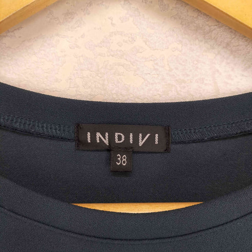 インディヴィ INDIVI 【洗える/UVケア】ドルマンスリーブフォルムワンピース レディース JPN:38