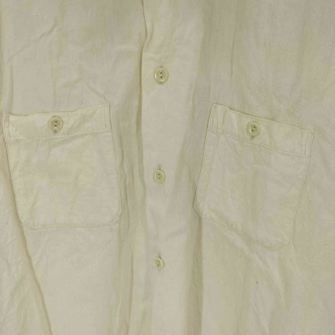 バズリクソンズ BUZZ RICKSONS WHITE CAMBRAY ダブルポケットL/Sシャツ メンズ JPN:XL