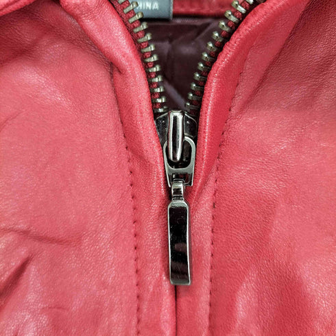リズ クレイボーン LIZ Claiborne レザージップアップブルゾン メンズ L
