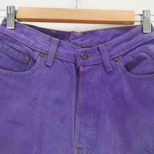 リーバイス Levis ボタン裏544刻印 後染め ボタンフライデニムパンツ レディース
