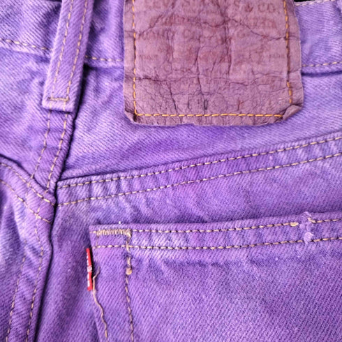 リーバイス Levis ボタン裏544刻印 後染め ボタンフライデニムパンツ レディース