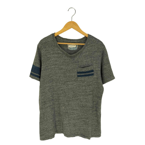 ロンハーマン RON HERMAN DENIM ポケット付き UネックTシャツ メンズ import:L
