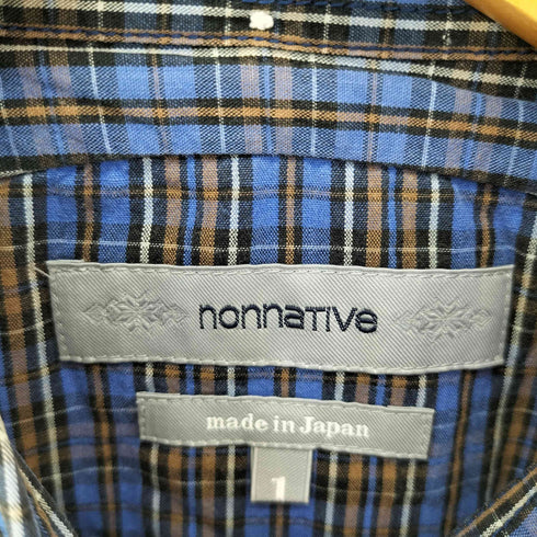 ノンネイティブ nonnative BROAD CHECK BD S/S SHIRTS- コットンチェックBD S/Sシャツ メンズ JPN:1
