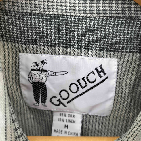 グーチ GOOUCH シルクリネングレンチェックBDシャツ メンズ import:M