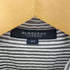 バーバリーロンドン BURBERRY LONDON ストライプ コットン混ポリ 裾レースアップ L/S シャツ レディース 40