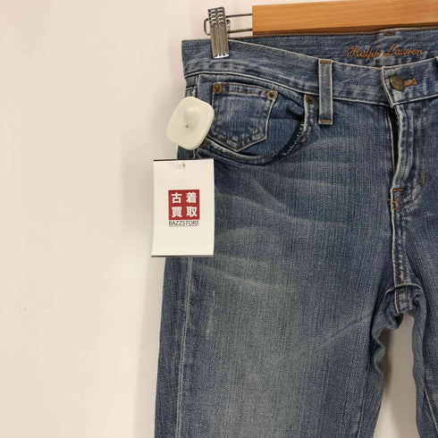 ラルフローレンブラックレーベル RALPH LAUREN BLACK LABEL ジップアップ ブーツカットデニムパンツ レディース 26