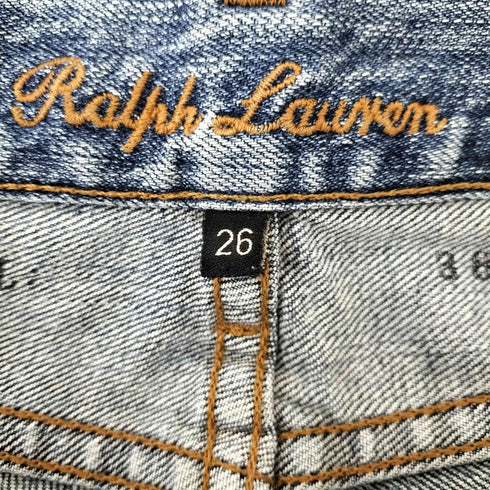 ラルフローレンブラックレーベル RALPH LAUREN BLACK LABEL ジップアップ ブーツカットデニムパンツ レディース 26