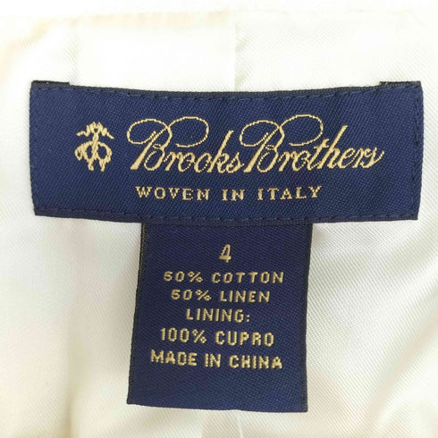ブルックスブラザーズ BROOKS BROTHERS コットンリネン 花柄 4Bブレザー レディース 4