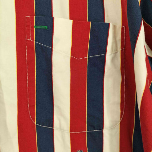 トミーヒルフィガー TOMMY HILFIGER 90s バーバーストライプ ボタンダウンシャツ メンズ JPN:L