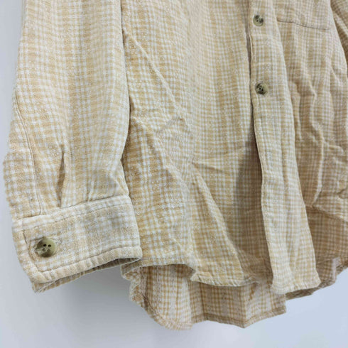 ゲス GUESS 90-00S インド綿 チェック L/S レギュラーカラー シャツ メンズ import:M