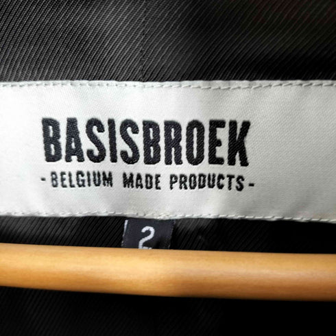 バージズブルック BASISBROEK スタンドカラーウールコート メンズ 2