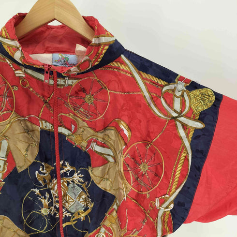 総柄 ジップアップ ジャケット ブルゾン メンズ import:L