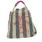 ランバンオンブルー LANVIN en Bleu ボーダーキャンバストートバッグ レディース