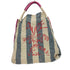 ランバンオンブルー LANVIN en Bleu ボーダーキャンバストートバッグ レディース