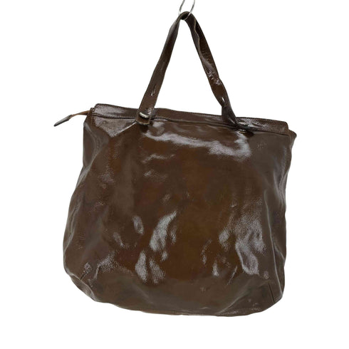 マルニ MARNI パテントレザー トートバッグ レディース