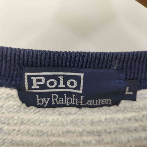 ポロバイラルフローレン Polo by RALPH LAUREN ボーダークルーネックスウェット メンズ import:L