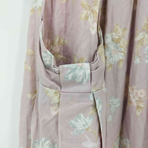 ローラアシュレイ LAURA ASHLEY フラワープリントノースリーブワンピース レディース 9