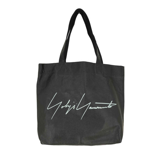 ヨウジヤマモト Yohji Yamamoto シグネチャーロゴカウレザートートバッグ メンズ ONE SIZE