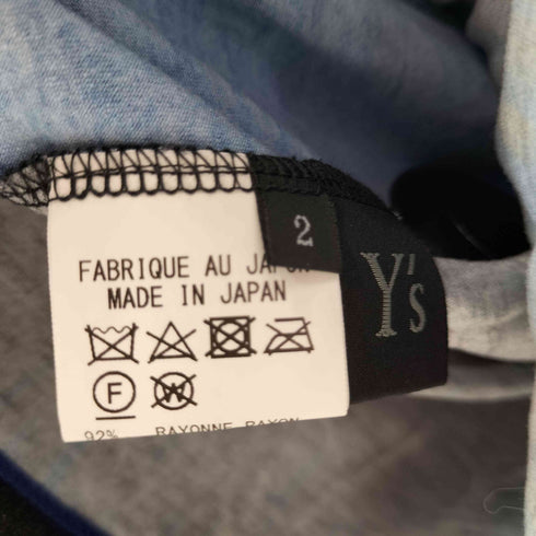 ワイズ Ys 23AW ペイントデザイン レーヨンクロップドカットソー レディース JPN:2