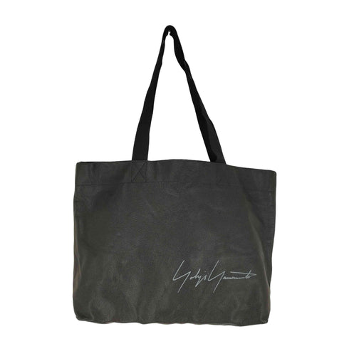 ヨウジヤマモト Yohji Yamamoto シグネチャーロゴカウレザートートバッグ メンズ ONE SIZE