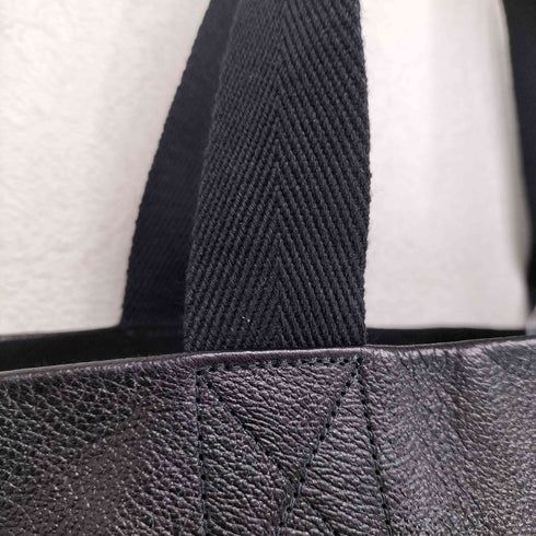 ヨウジヤマモト Yohji Yamamoto シグネチャーロゴカウレザートートバッグ メンズ ONE SIZE