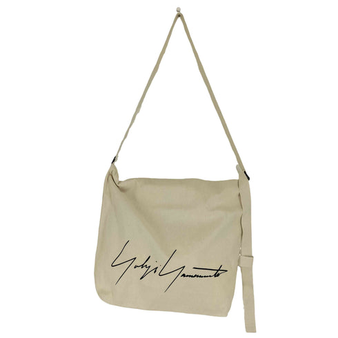 ヨウジヤマモト Yohji Yamamoto シグネチャーロゴキャンバスメッセンジャーバッグ メンズ ONE SIZE