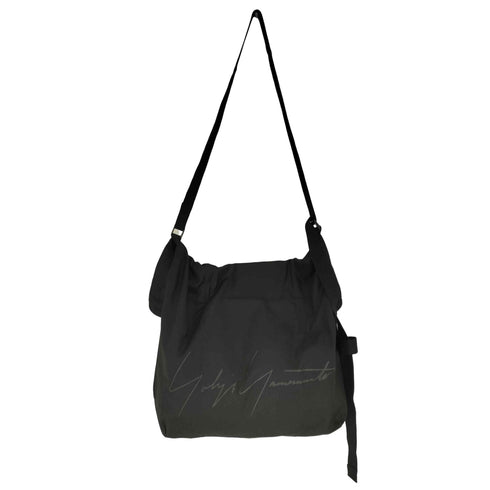ヨウジヤマモト Yohji Yamamoto シグネチャーロゴキャンバスメッセンジャーバッグ メンズ ONE SIZE