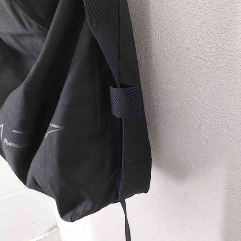 ヨウジヤマモト Yohji Yamamoto シグネチャーロゴキャンバスメッセンジャーバッグ メンズ ONE SIZE