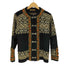 NORDSTRIKK ノルウェー製 PURE NEW WOOL ウール アーガイル チロリアン カーディガン メタルフック ニット レディース LADY 36