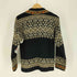 NORDSTRIKK ノルウェー製 PURE NEW WOOL ウール アーガイル チロリアン カーディガン メタルフック ニット レディース LADY 36