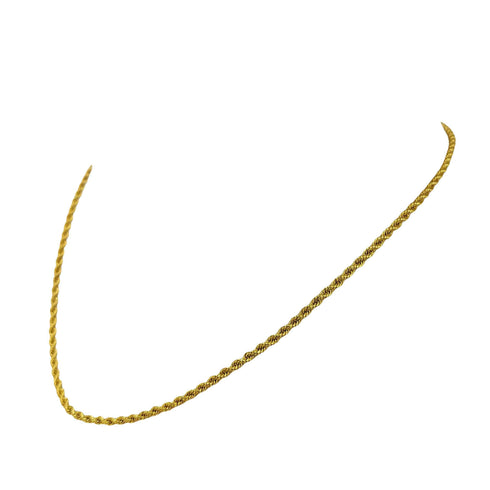 シンパシーオブソウル SYMPATHY OF SOUL Gold Platedツイストチェーンネックレス ゴールドコーティング SV925 レディース