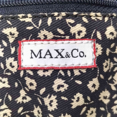 マックスアンドコー MAX & CO. レザーコンビ リボンショルダーバッグ レディース