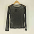 ザラ ZARA スタッズ シースルー トップ レディース import:M