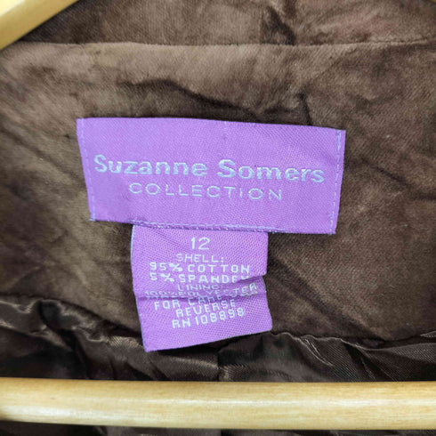 suzanne somers ベロア テーラードジャケット casual レディース 12