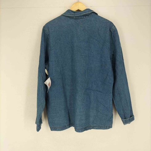 刺繍デニムシャツジャケット メンズ