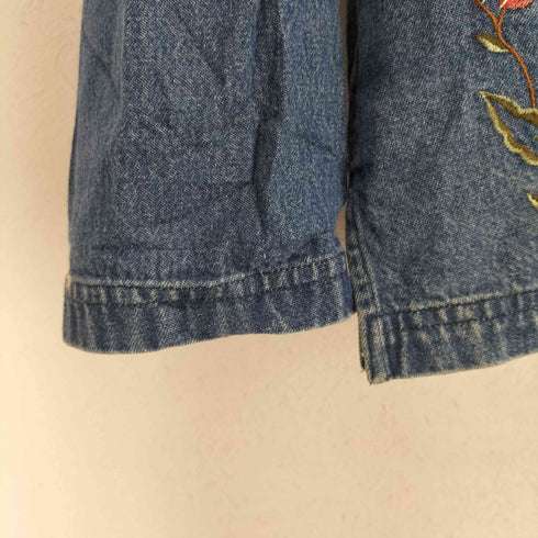 刺繍デニムシャツジャケット メンズ