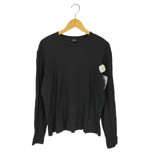 ボスヒューゴボス BOSS HUGO BOSS L/S SLIM FIT ストライプクルーネックTシャツ メンズ JPN:L