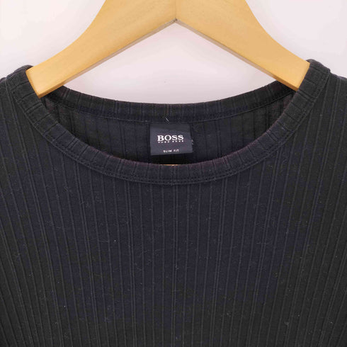ボスヒューゴボス BOSS HUGO BOSS L/S SLIM FIT ストライプクルーネックTシャツ メンズ JPN:L