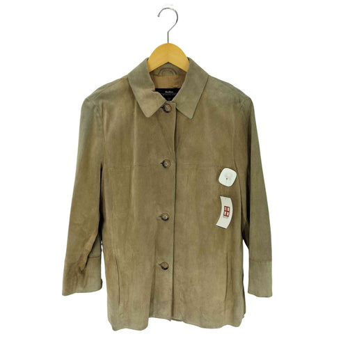 マックスマーラウィークエンド MAX MARA WEEKEND GENUINE LEATHER ヌバック3Bレザージャケット レディース JPN:40